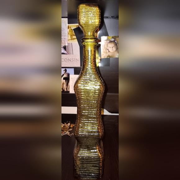 EMPOLI SQUARE BRUTALIST BOTTLE WITH STOPPER